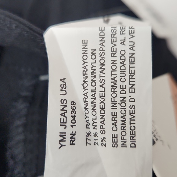 YMI Black Wide Leg Pants High-Rise Waist Forever Color - Picture 7 of 11